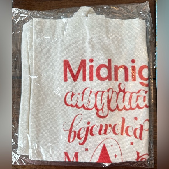 Taylor Swift Midnights inspired printed canvas tote bag, trendy reusable bag NIP - Picture 3 of 4